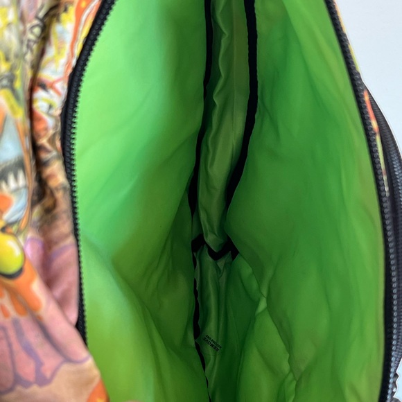 Vintage Crocs Graffiti Sling Messenger Backpack Vibrant Multi Color Print - Picture 4 of 5